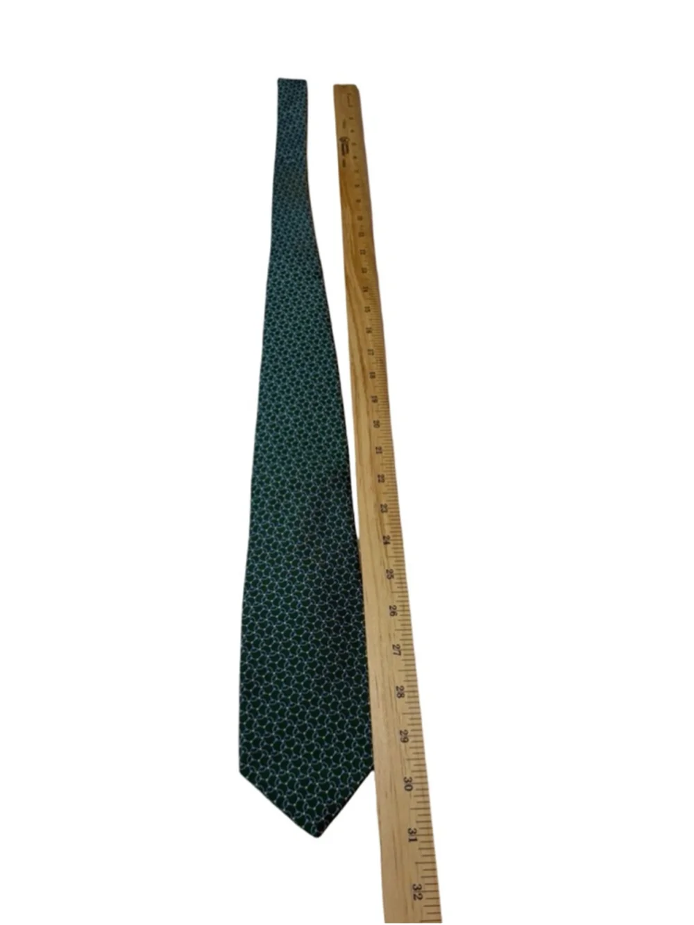 Brooks Brothers Silk Tie Green Equestrian Horsebit Print USA Prep